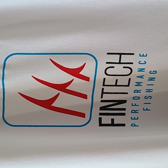 FINTECH MENS GRAY UV SHORT SLEEVE SHIRT "PERFORMANCE FISHING" SIZE LARGE - Picture 3 of 10